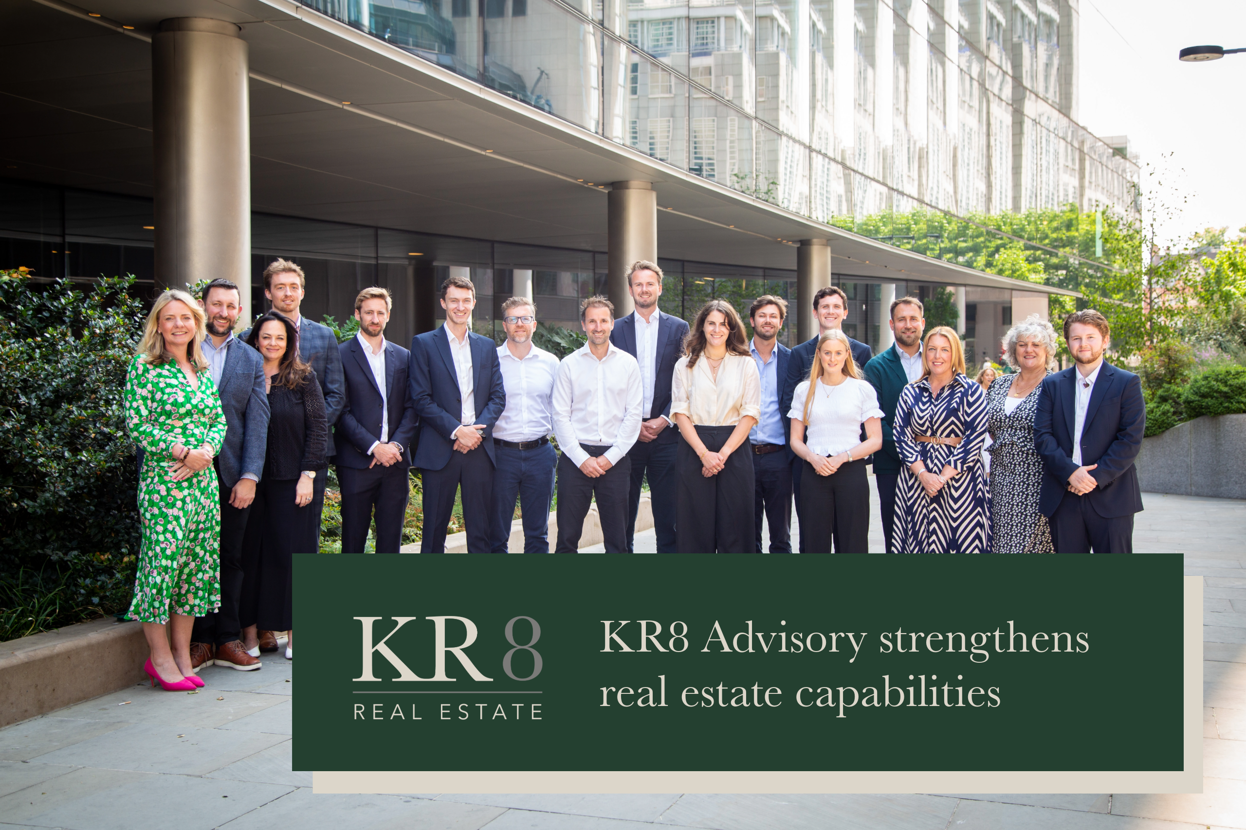Photograph of KR8 real estate team.